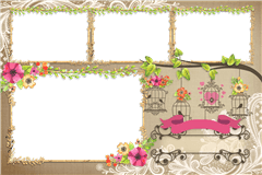 Photobooth printtemplate Charming Floral - categorie Hochzeit
