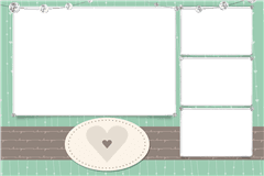 Photobooth printtemplate Diamond Love - categorie Hochzeit
