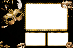 Photobooth printtemplate Maskerade - categorie Spaß