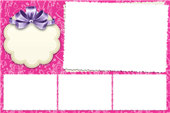 Photobooth printtemplate Pink Sketch - categorie Sonstiges